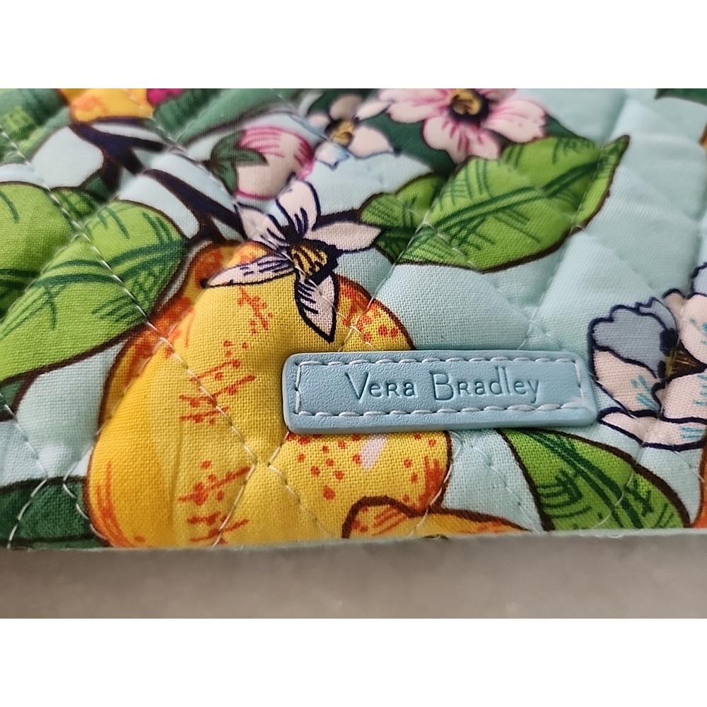 Vera Bradley RFID Tech Wristlet in Cotton Lemon Grove